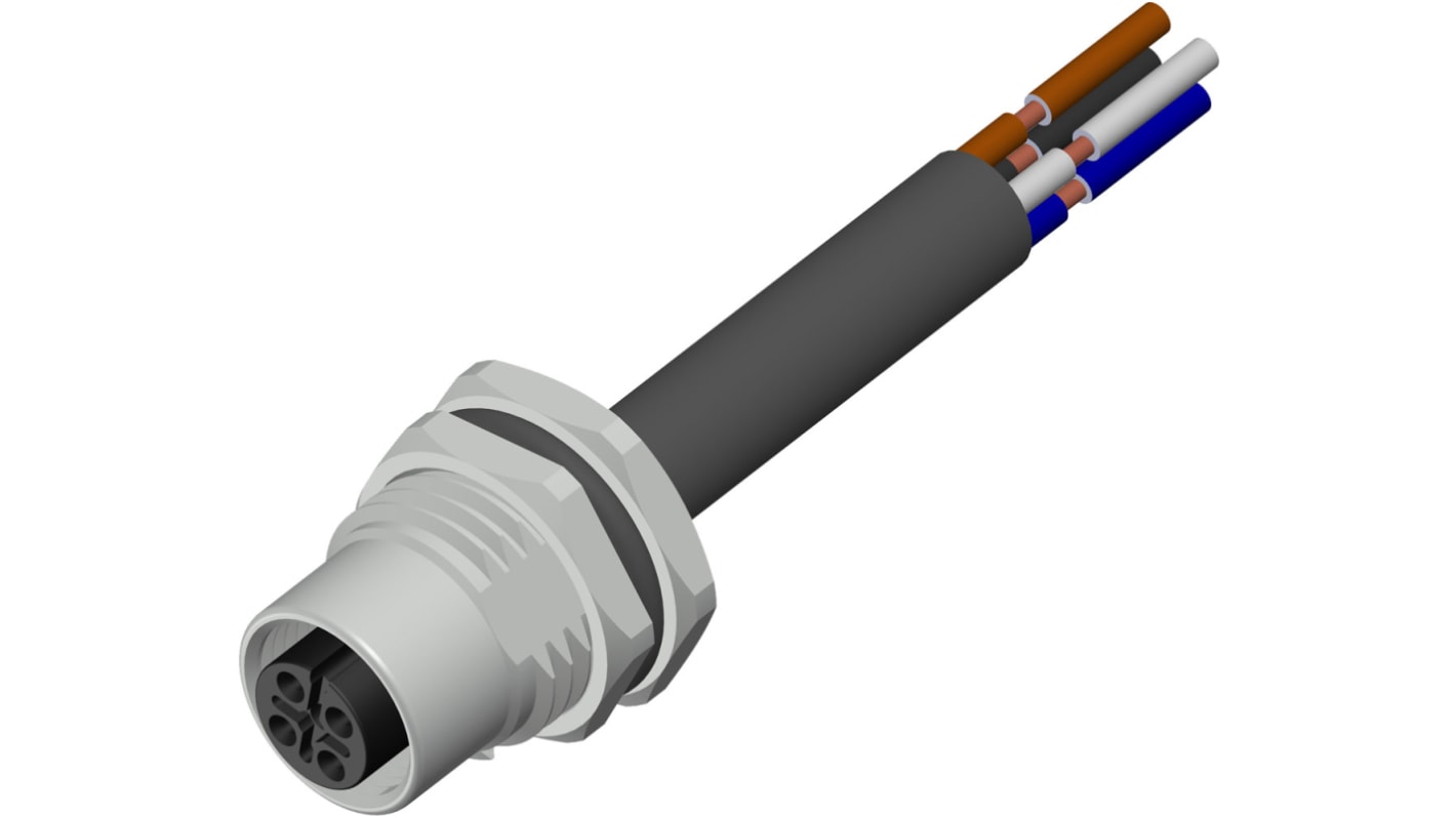 Connecteur circulaire RS PRO, M12 4 contacts