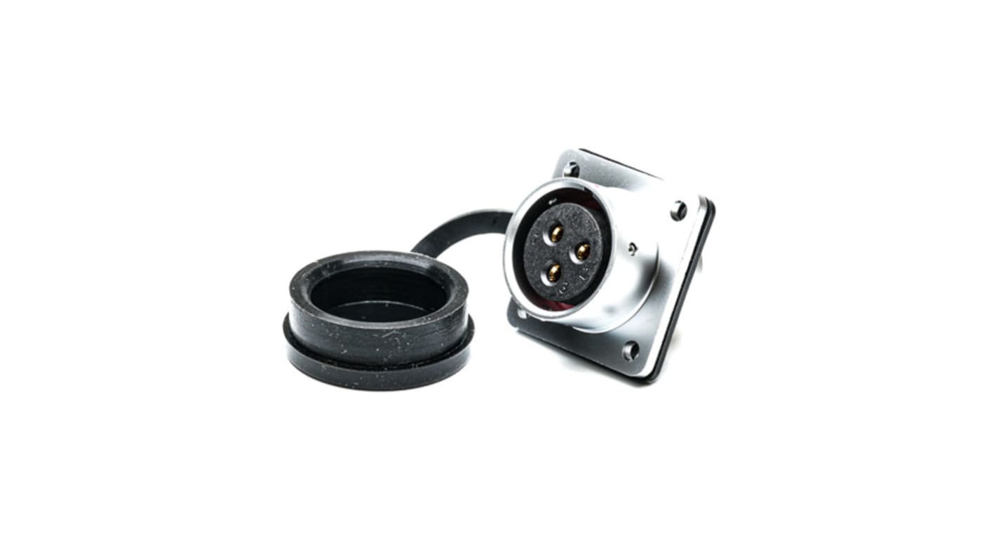 RS PRO Circular Connector, 3 Contacts, Panel Mount, M20 Connector, Socket, IP67