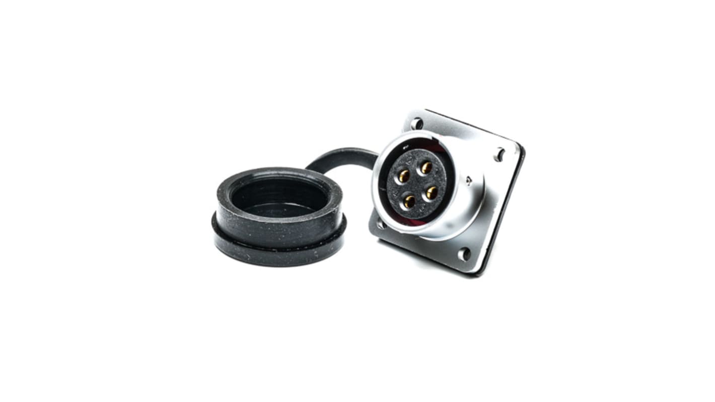 RS PRO Circular Connector, 4 Contacts, Panel Mount, M20 Connector, Socket, IP67