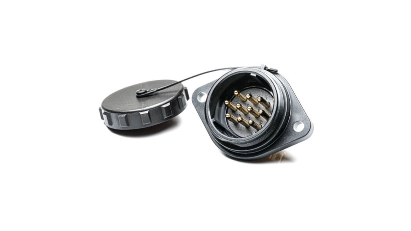 RS PRO Cirkulær konnektor 10-Polet Stik, Panelmontering, IP68