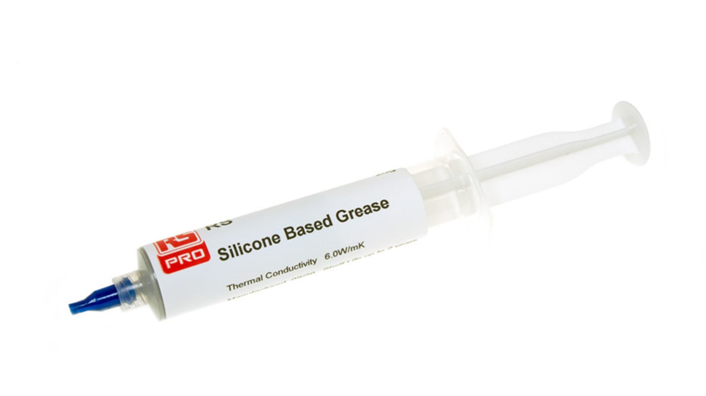 Graisse Silicone RS PRO, Seringue de 20 g