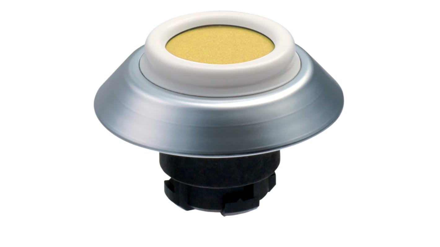 Schmersal NDTGB Series Yellow Illuminated Momentary Push Button, 22.3mm Cutout, IP67, IP69K