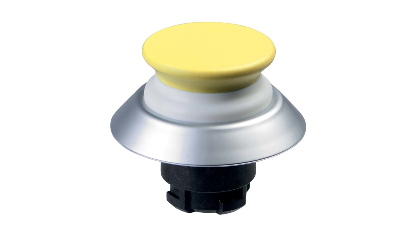 Schmersal NDTP30GB Series Yellow Illuminated Momentary Push Button, 22.3mm Cutout, IP67, IP69K