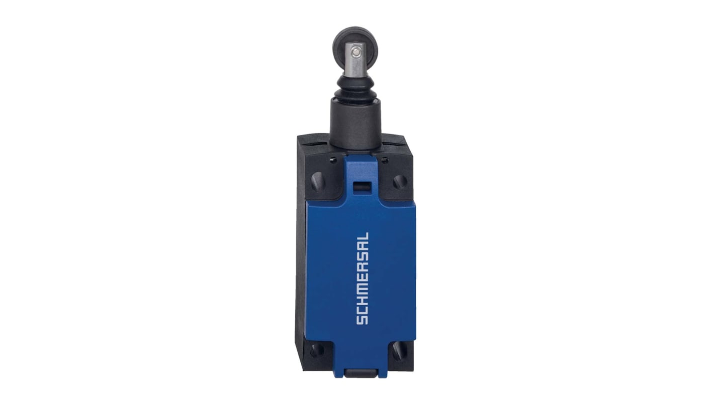 Schmersal Roller Plunger Limit Switch, 2NC/1NO, IP66, IP67, DPST, Thermoplastic Housing, 240V ac Max, 3A Max