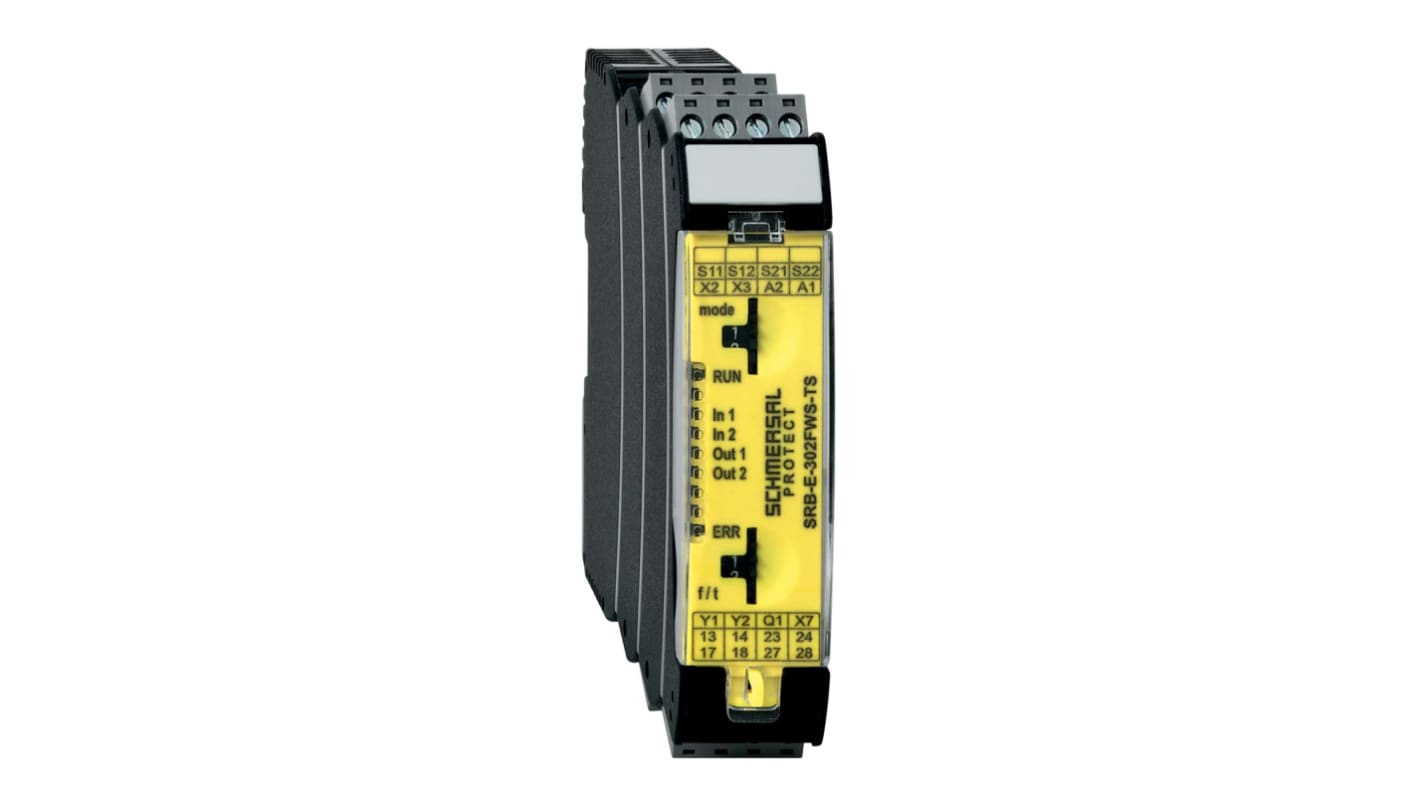 SRBE302FWSTS Schmersal DualChannel Time Delay Safety Relay, 24V