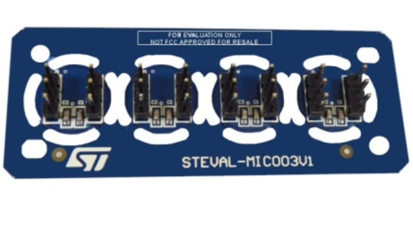 STマイクロ 評価ボード Microphone Coupon Board Based on the IMP34DT05 Digital MEMS IMP34DT05 X-NUCLEO-CCA02M1