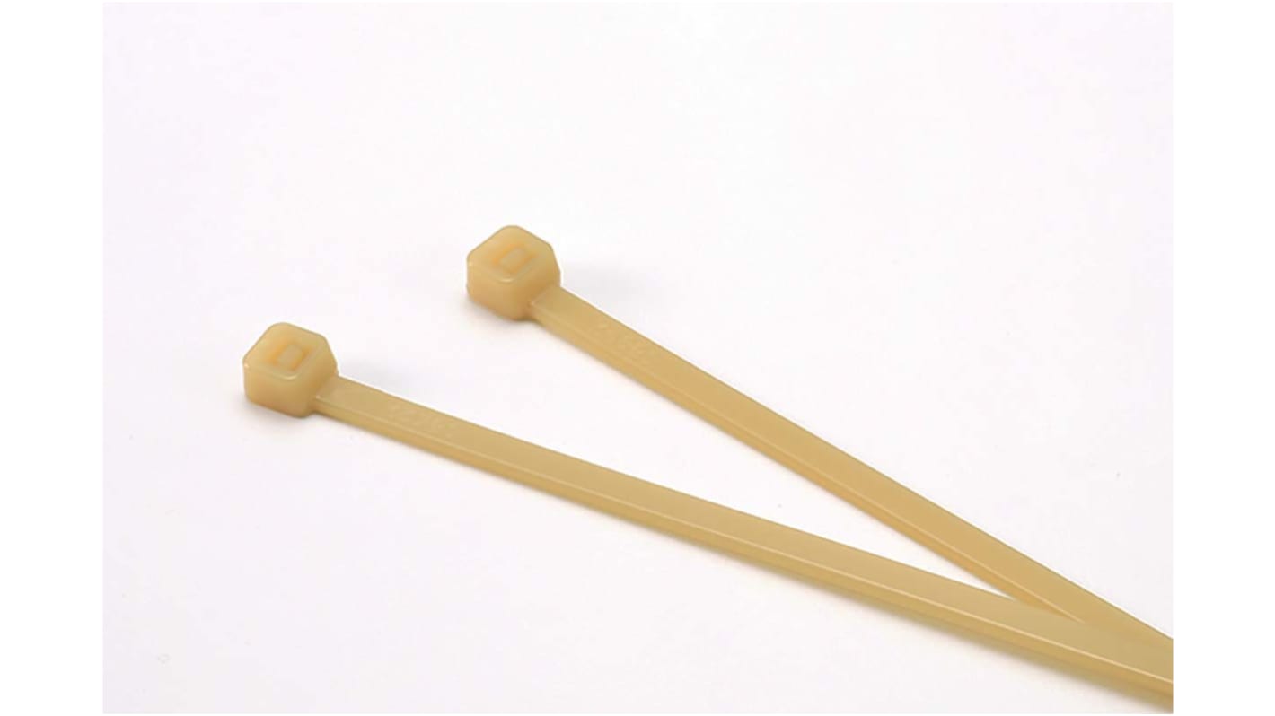 RS PRO Cable Tie, Heat Resistant, NonReleasable, 150mm x 3.6 mm