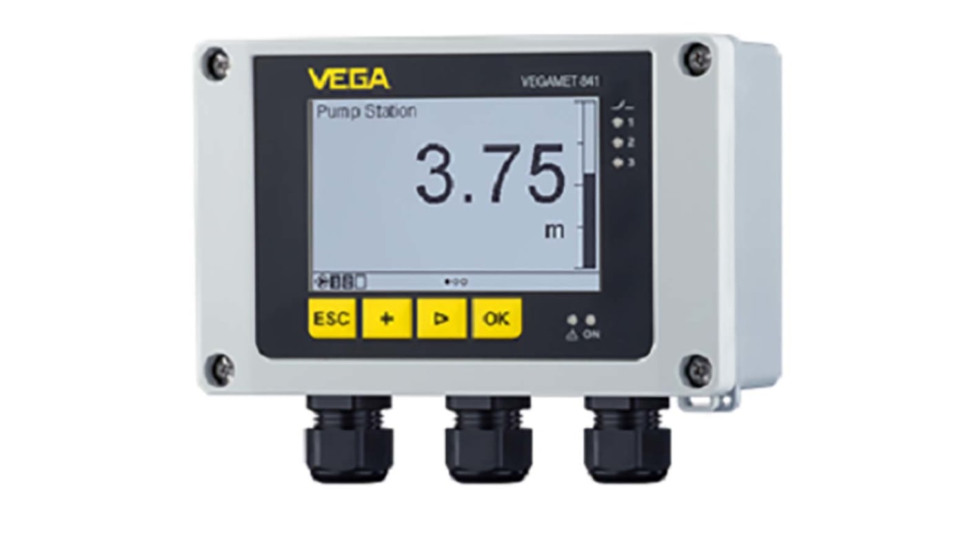 Vega VEGAMET 841 Series Level Controller - Wall Mount, 100 → 230 V 1 Voltage Input Analogue and Relay