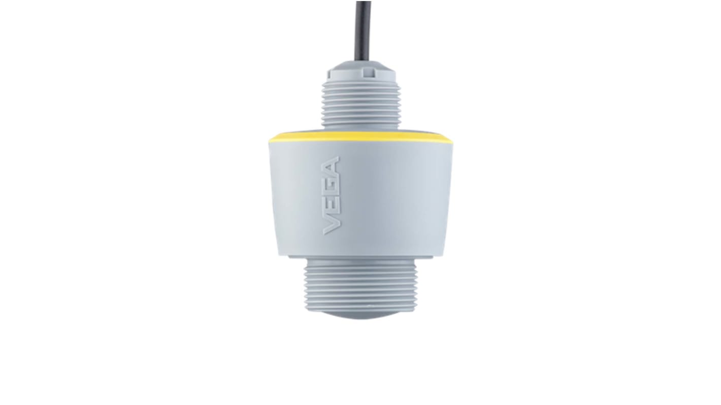 Sensor de nivel Vega serie VEGAPULS C11 de PVDF, montaje Rosca G/BSP de 1,5", salida 4 - 20 mA, interfaz Bluetooth