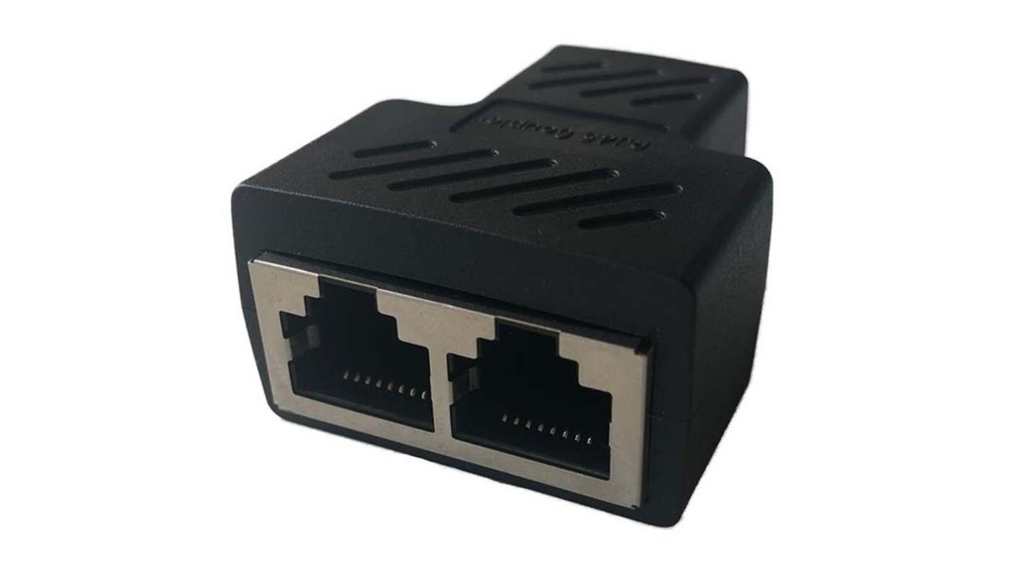 RS PRO 2-Port RJ45 Female 2 Way Splitter Adapter, Shielded | RS
