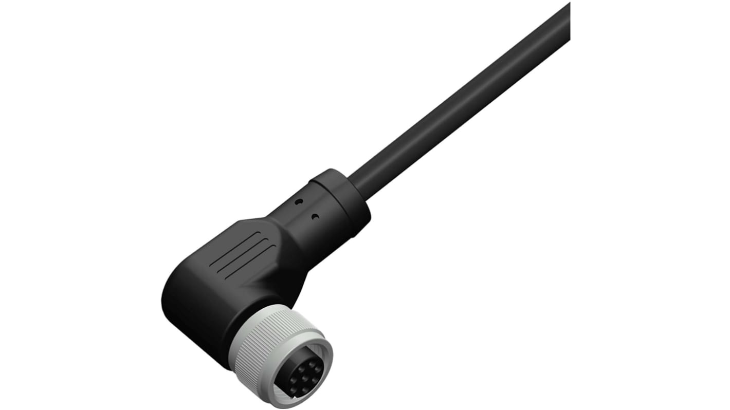 Cable de conexión RS PRO, con. A M12 Hembra, 8 polos, con. B Sin terminación Hembra, long. 10m, 30 V, 2 A, IP67