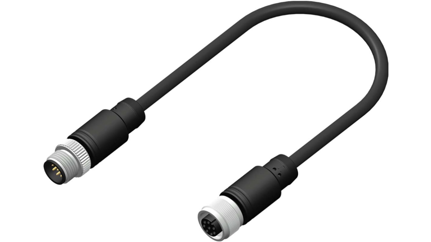 RS PRO konfektioniertes Sensorkabel 8-adrig, Buchse gerade / M12 Stecker gerade, Länge 2m