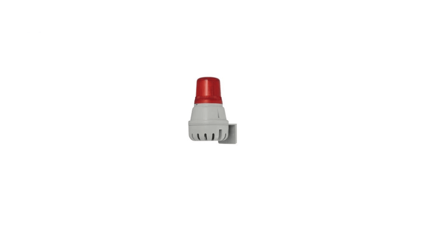 e2s H100 Series Red Horn Beacon, 24 V dc, Surface Mount