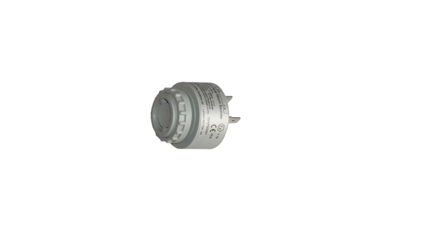 e2s IS Series Panel Mount Buzzer, 16 → 28 V dc, Yes at 1 m, DC, Single-Tone