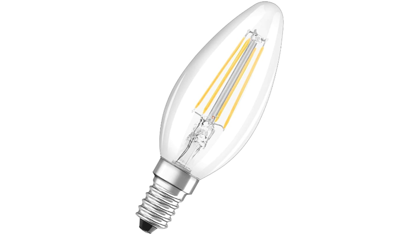 LEDVANCE P CLAS B E14 GLS LED Bulb 4 W(40W), 2700K, Warm White, B35 shape