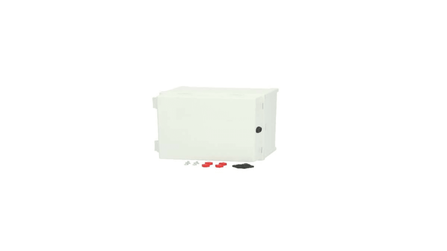 Caja de pared RS PRO de Policarbonato Gris claro, con placa de montaje, 400 x 300 x 180mm, IP65