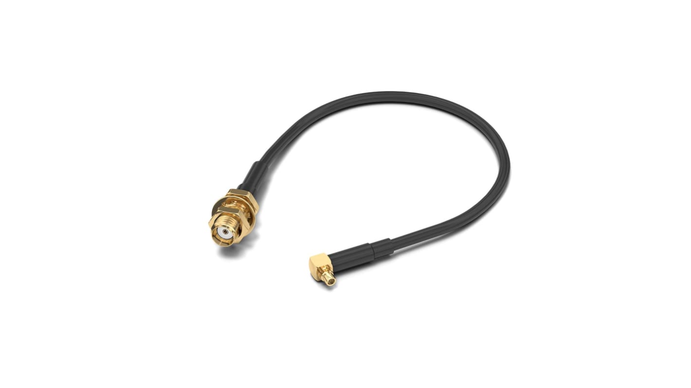 Wurth Elektronik WR-CXASY Series Female SMA to Male MMCX Coaxial Cable, 152.4mm, RG174/U Coaxial, Terminated