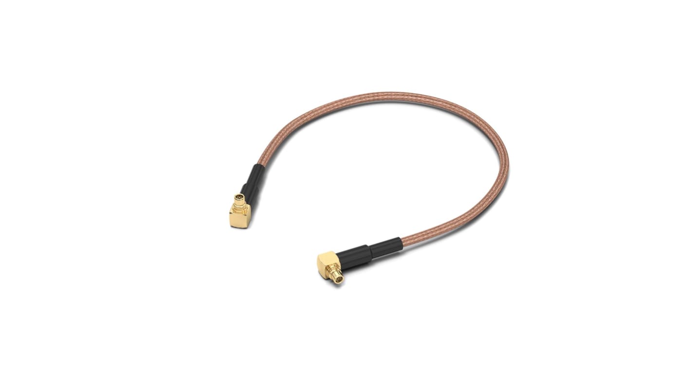 Cable coaxial RG178/U Wurth Elektronik, 50 Ω, con. A: MMCX, Macho, con. B: MMCX, Macho, long. 152.4mm