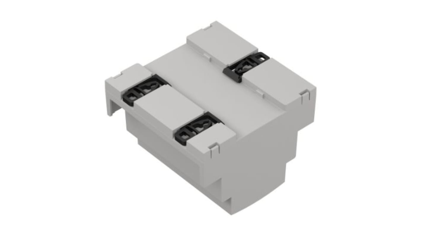 Caja para carril DIN RS PRO, de ABS de color Gris claro, 89.4 x 89.9 x 65.2mm
