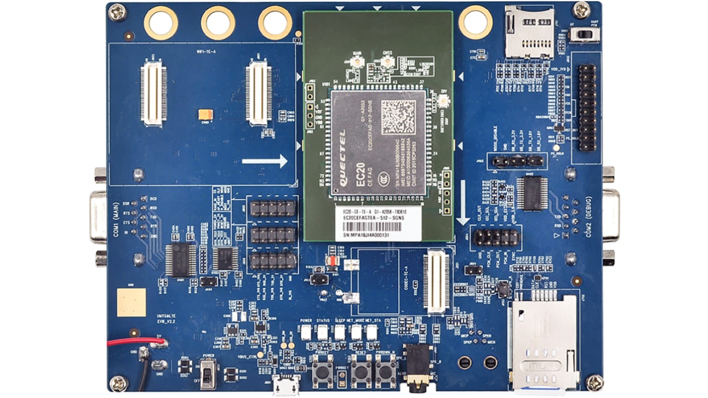 Kit de evaluación LTE Quectel UMTS&LTE-EVAL-KIT-V2, frecuencia B1/ B2/ B3/ B4/ B5/ B7/ B8/ B12/ B13/ B18/ B19/ B20/