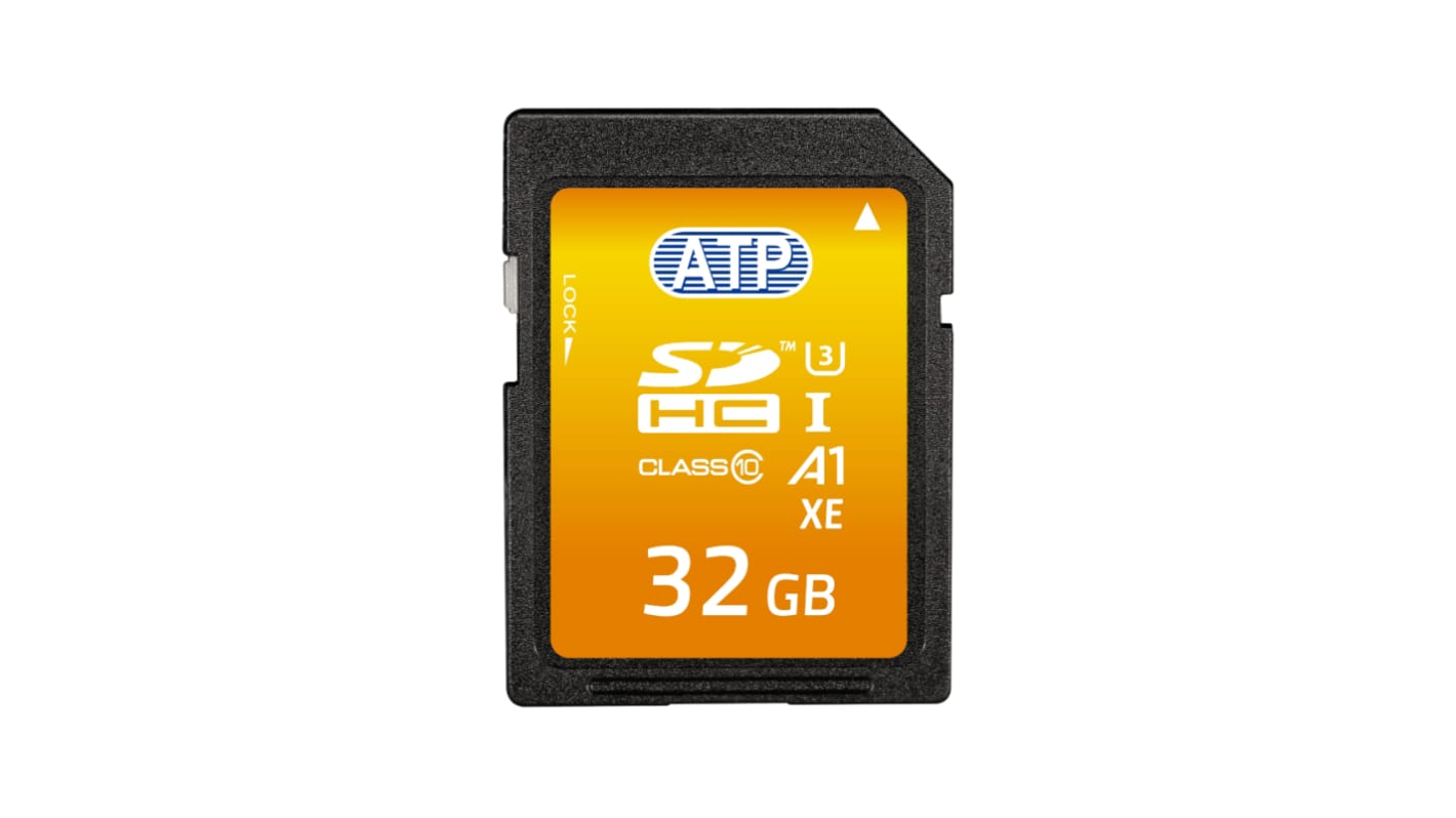 ATP SDカードSDHC,容量：32 GB SLCAF32GSD4A-BBBXM