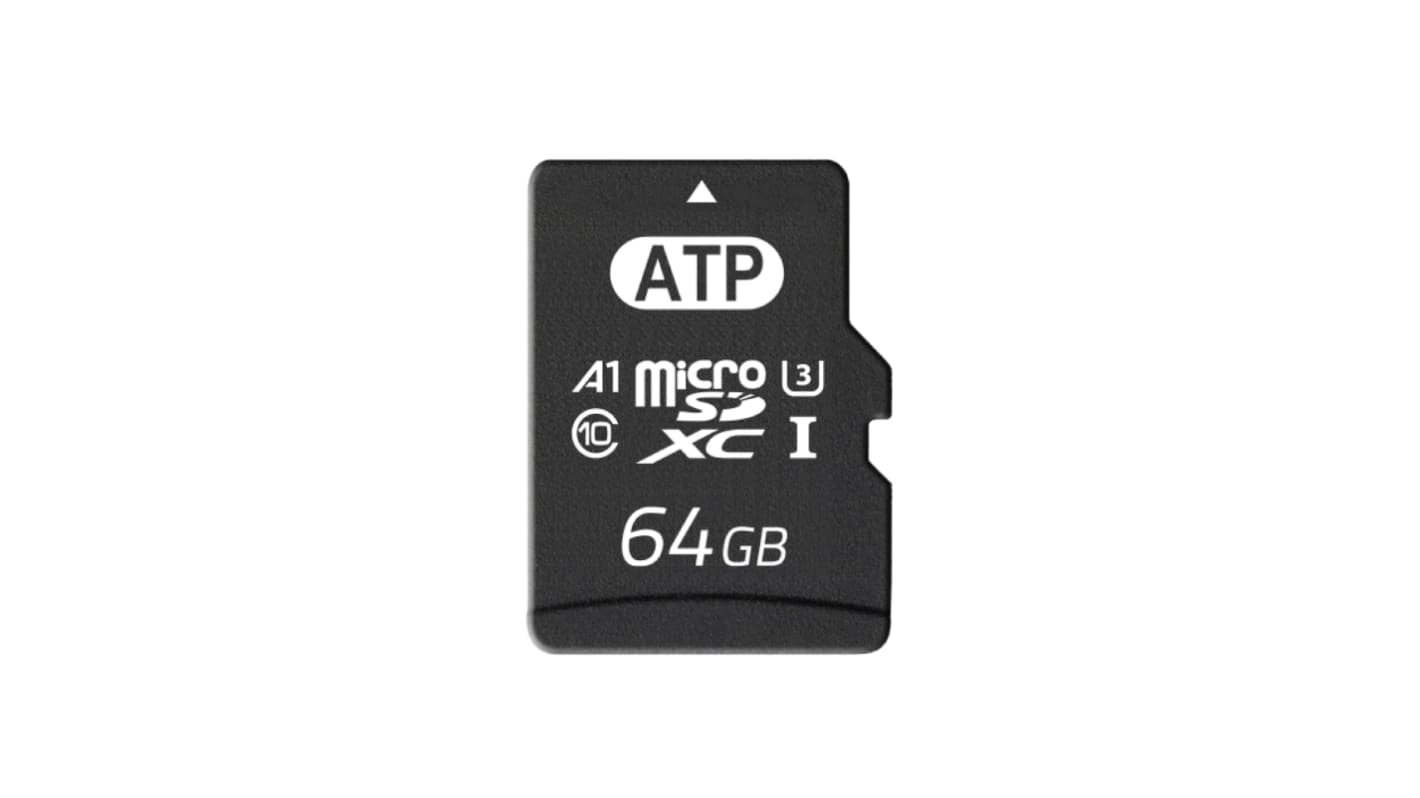 ATP マイクロ SDMicroSDXC,容量：64 GB 3D TLCAF64GUD4-BBBXM