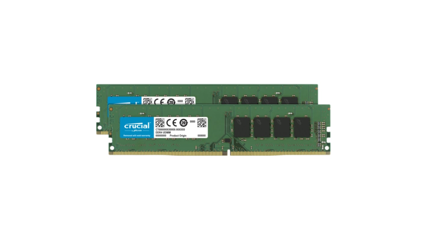 Crucial Arbeitsspeicher für Desktop, 32 GB, 3200MHz DDR4, Nein UDIMM