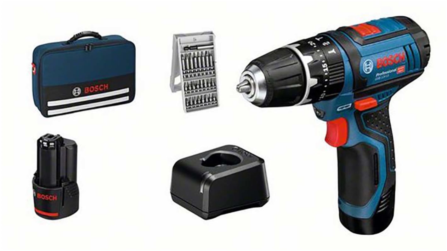 Avvitatore Cordless Bosch GSB 12V-15, 12V, 380 rpm, 1300giri/min