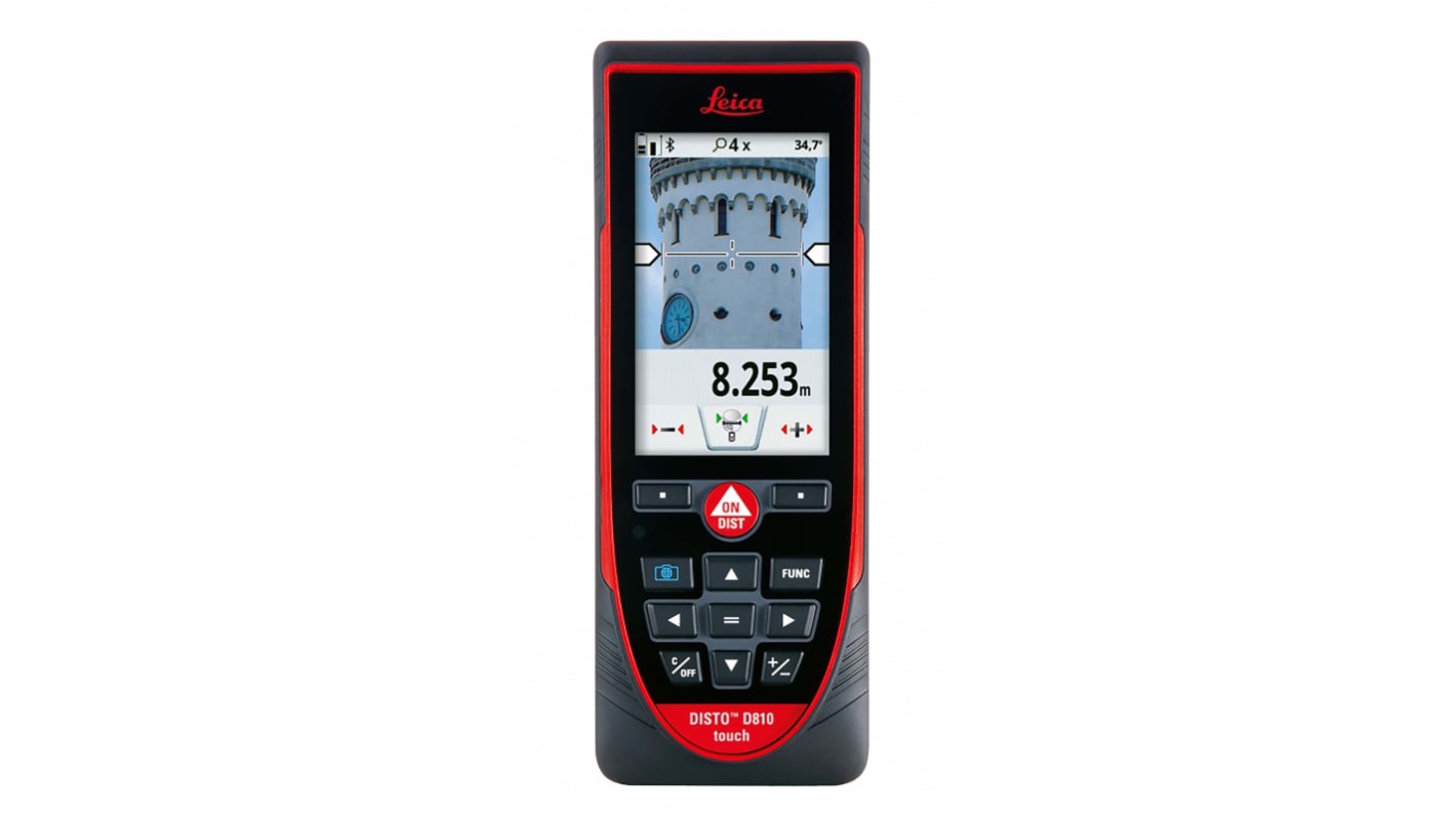 Leica D810 Laser Measure, 0.05 → 200m Range, ±1 mm Accuracy, PreCal