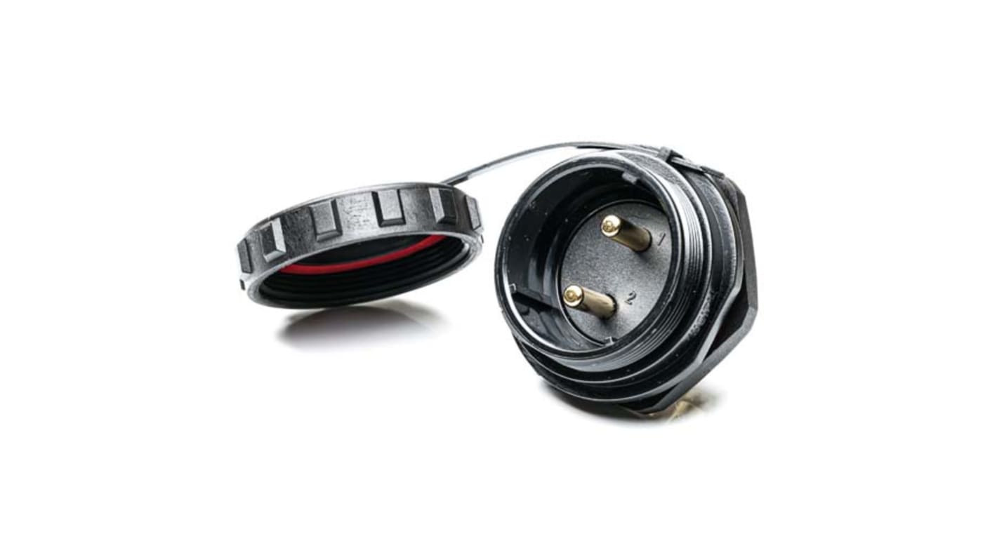 RS PRO Circular Connector, 2 Contacts, Panel Mount, Plug, Male, IP68