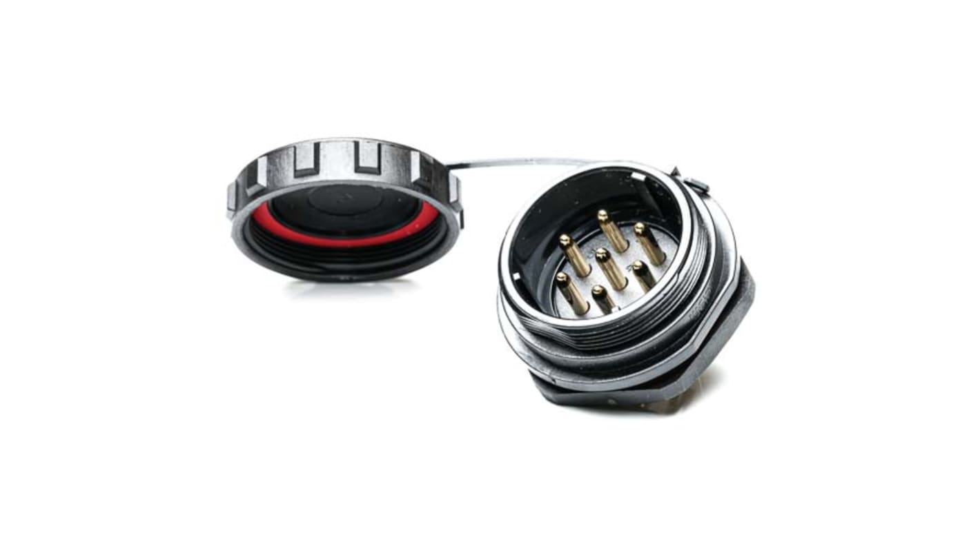 RS PRO Circular Connector, 7 Contacts, Panel Mount, Plug, Male, IP68