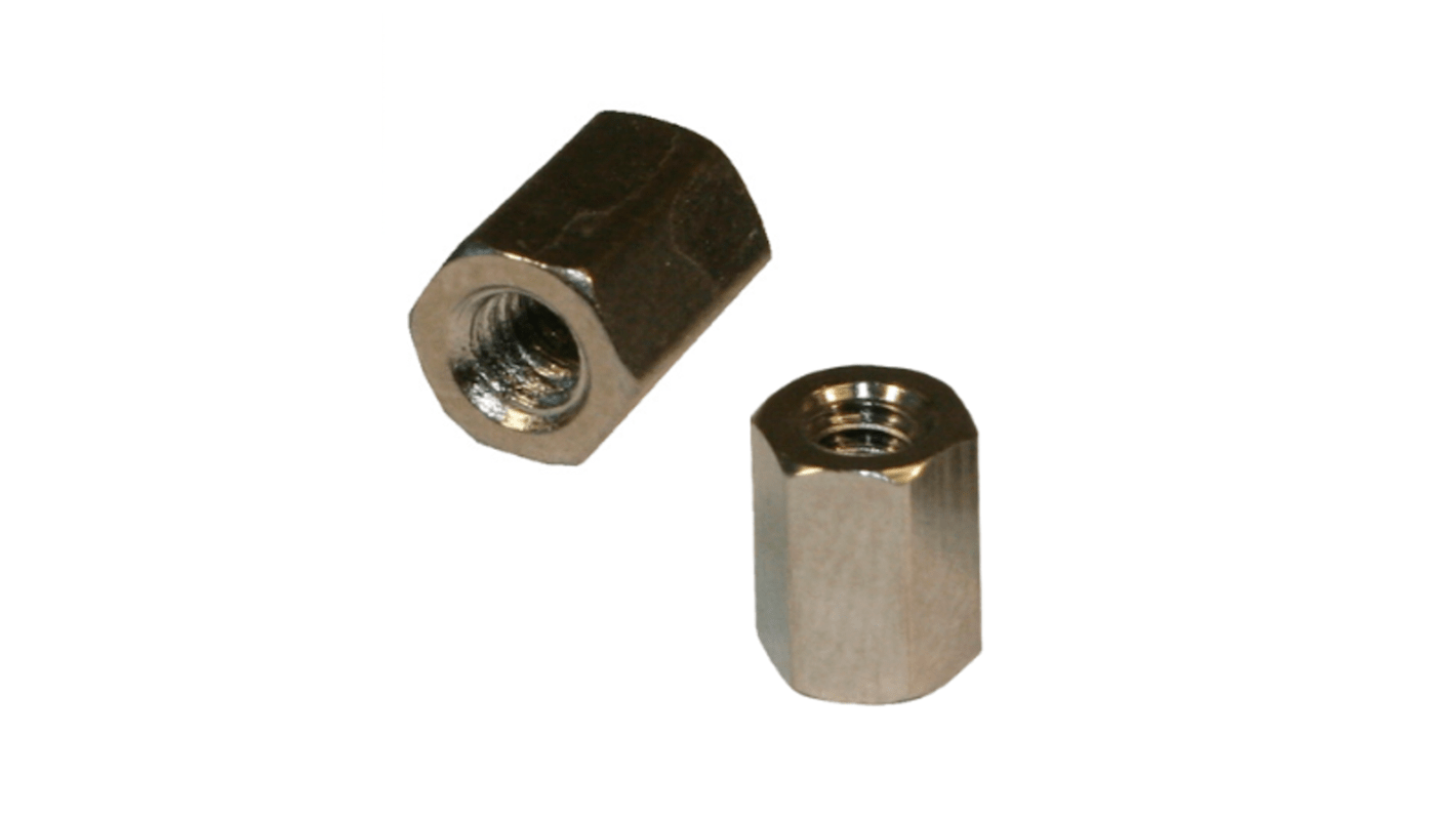 4-40 FEMALE COUPLING NUT - NICKEL