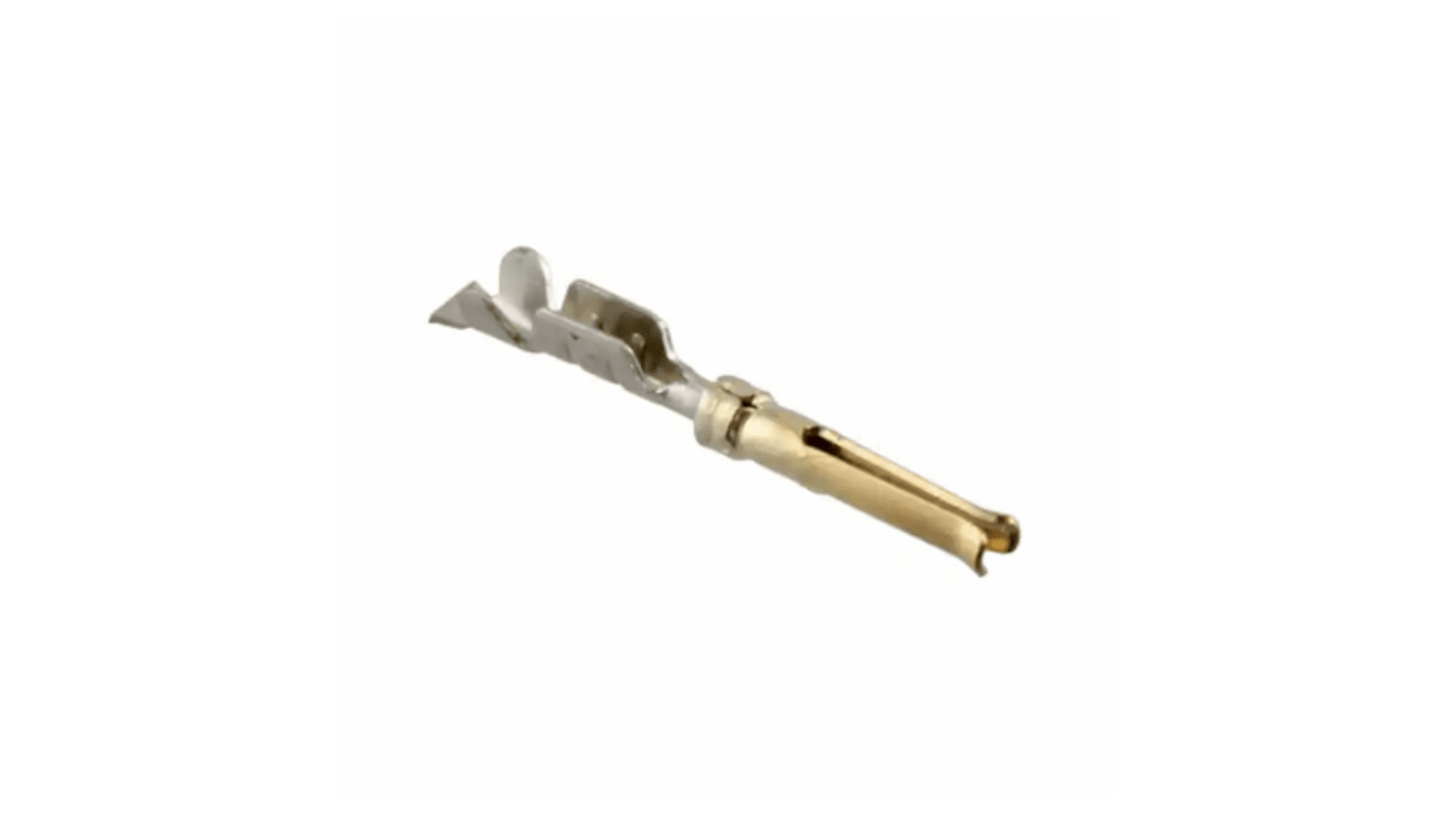 Norcomp, 180 Series, size  22D Female Crimp D-sub Connector Contact, Gold over Nickel Pin, 24 → 26