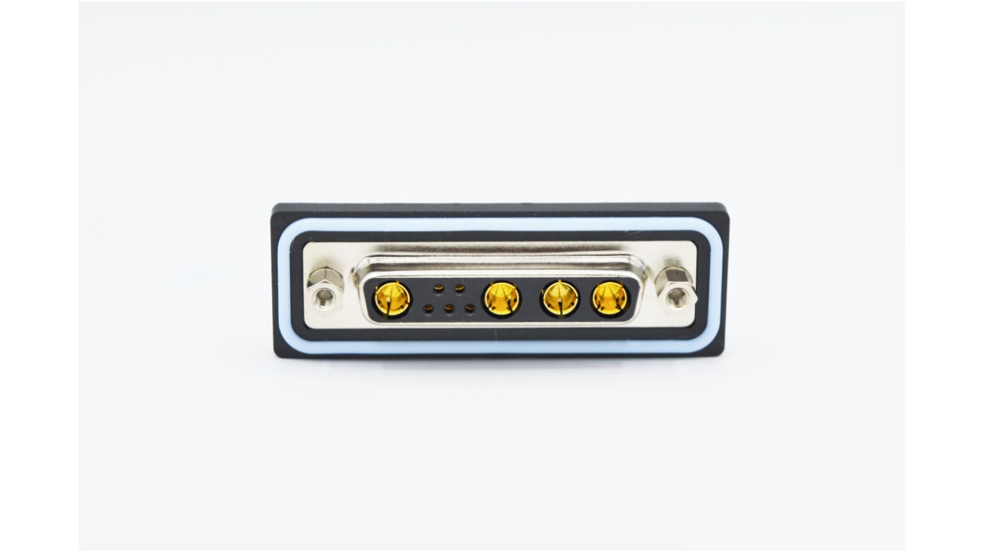 Norcomp CDF 25 Way Right Angle Solder D-sub Connector Socket, 2.77mm Pitch, with 4-40 Boardlocks