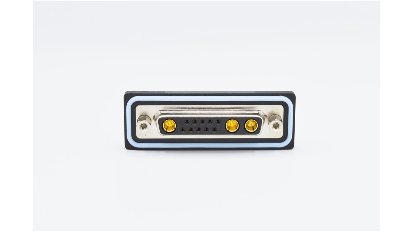 Norcomp CDF 25 Way Solder D-sub Connector Socket, 2.77mm Pitch, with 4-40 Screw Locks