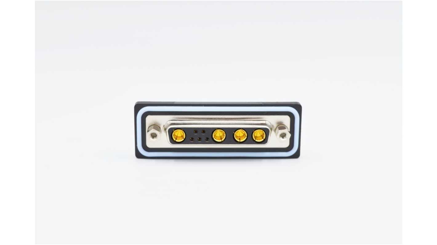 Norcomp CDF 25 Way Solder D-sub Connector Socket, 2.77mm Pitch, with 4-40 Screw Locks