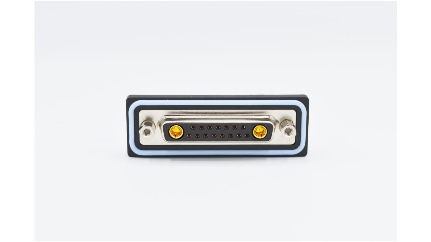 Norcomp CDF 25 Way Vertical Solder D-sub Connector Socket, 2.77mm Pitch, with 4-40 Boardlocks