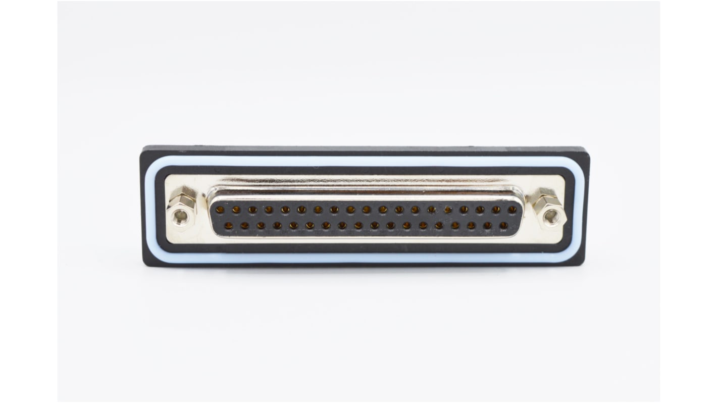 Conector D-sub Norcomp, Serie SDF, paso 2.77mm, Ángulo de 90° , Montaje en PCB, Hembra, con Bloqueos de placa 4-40,