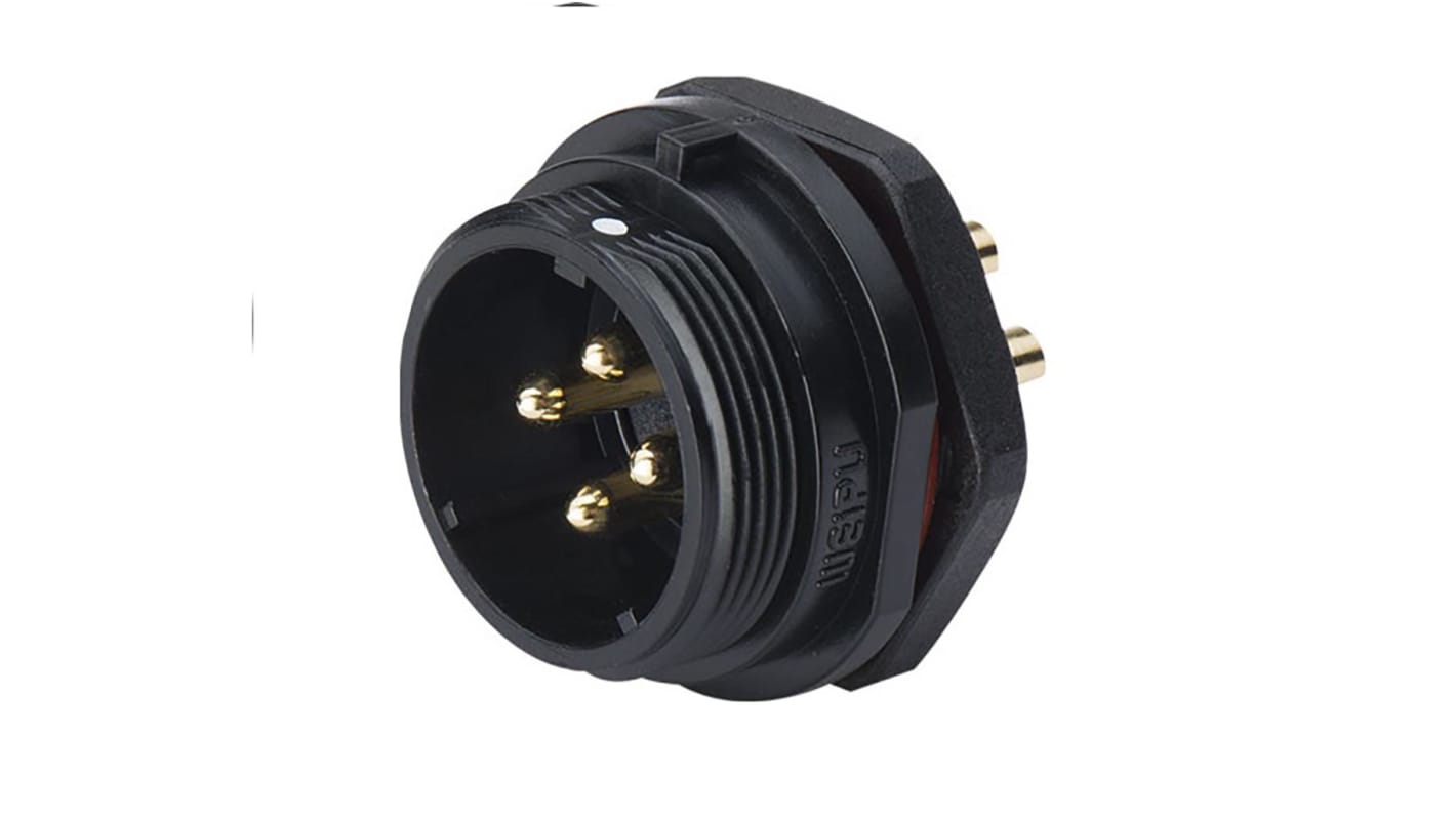 RS PRO Circular Connector, 4 Contacts, Panel Mount, Plug, Male, IP68