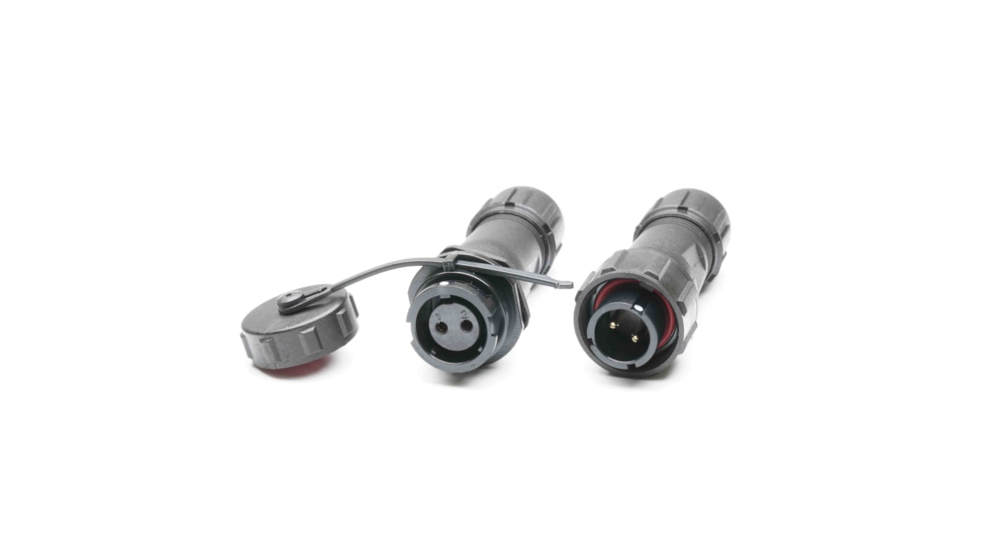 RS PRO Circular Connector, 2 Contacts, Cable Mount, Plug and Socket, Male and Female Contacts, IP67