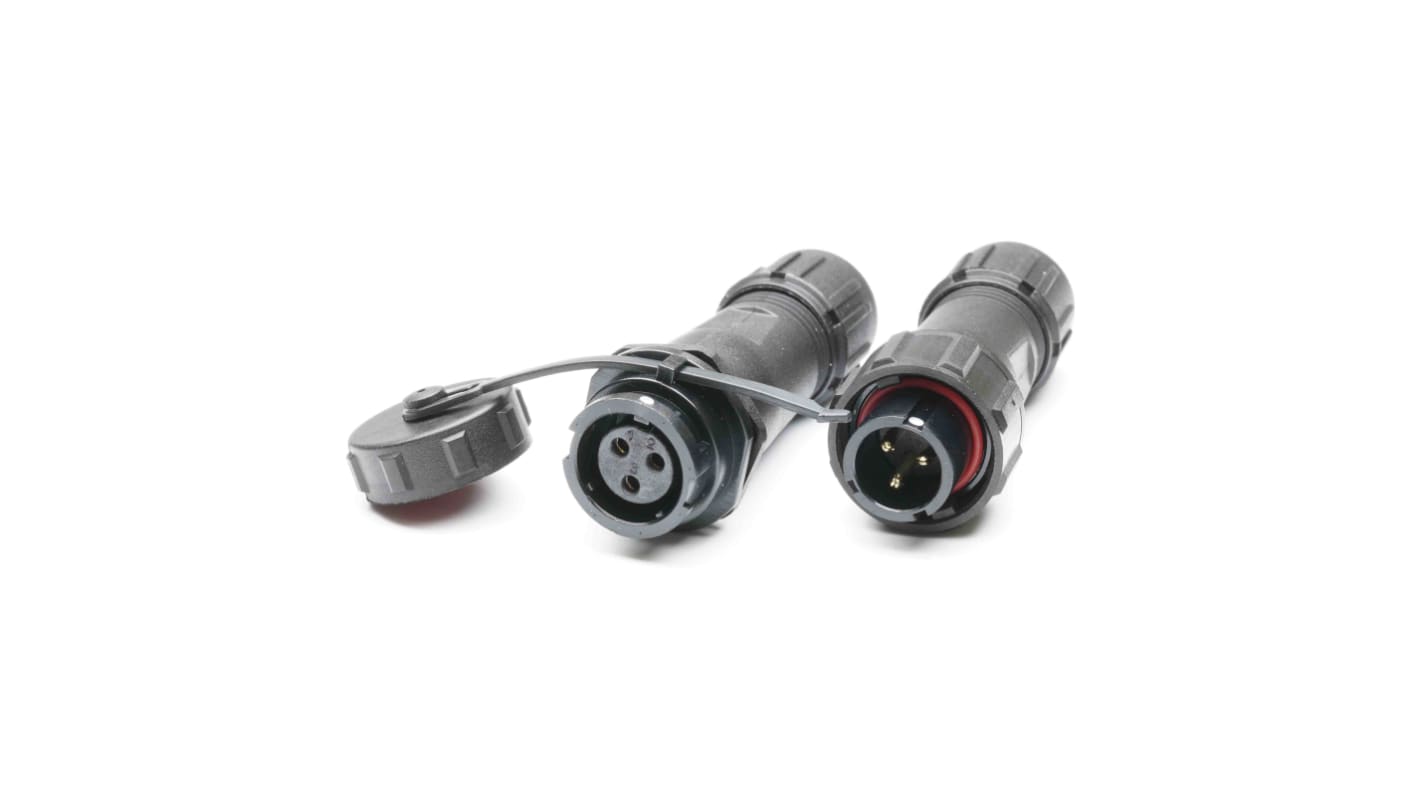 RS PRO Circular Connector, 3 Contacts, Cable Mount, Plug and Socket, Male and Female Contacts, IP67