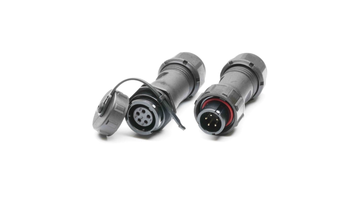 RS PRO Circular Connector, 5 Contacts, Cable Mount, Plug and Socket, Male and Female Contacts, IP67