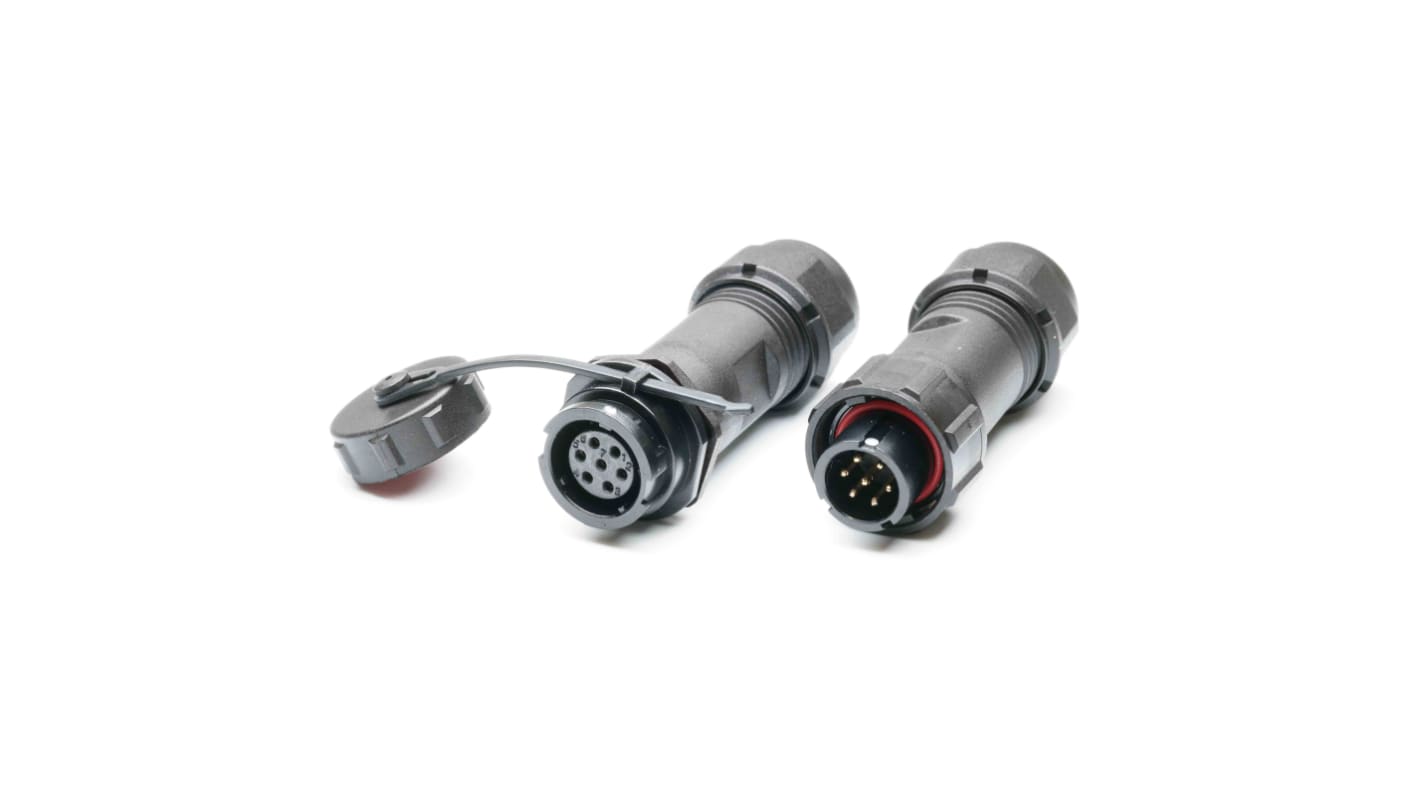 RS PRO Circular Connector, 7 Contacts, Cable Mount, Plug and Socket, Male and Female Contacts, IP67