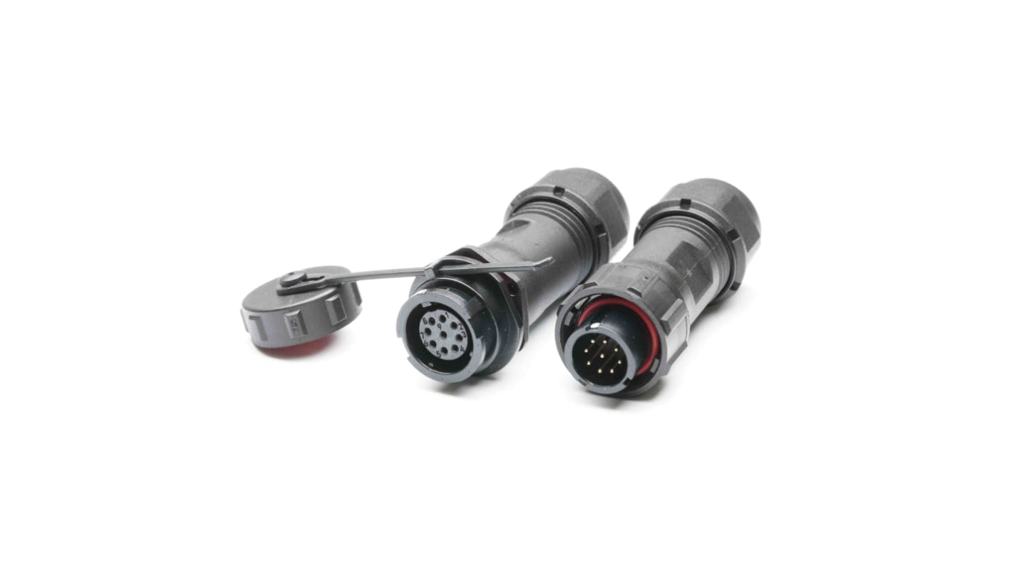 RS PRO Circular Connector, 9 Contacts, Cable Mount, Plug and Socket, Male and Female Contacts, IP67