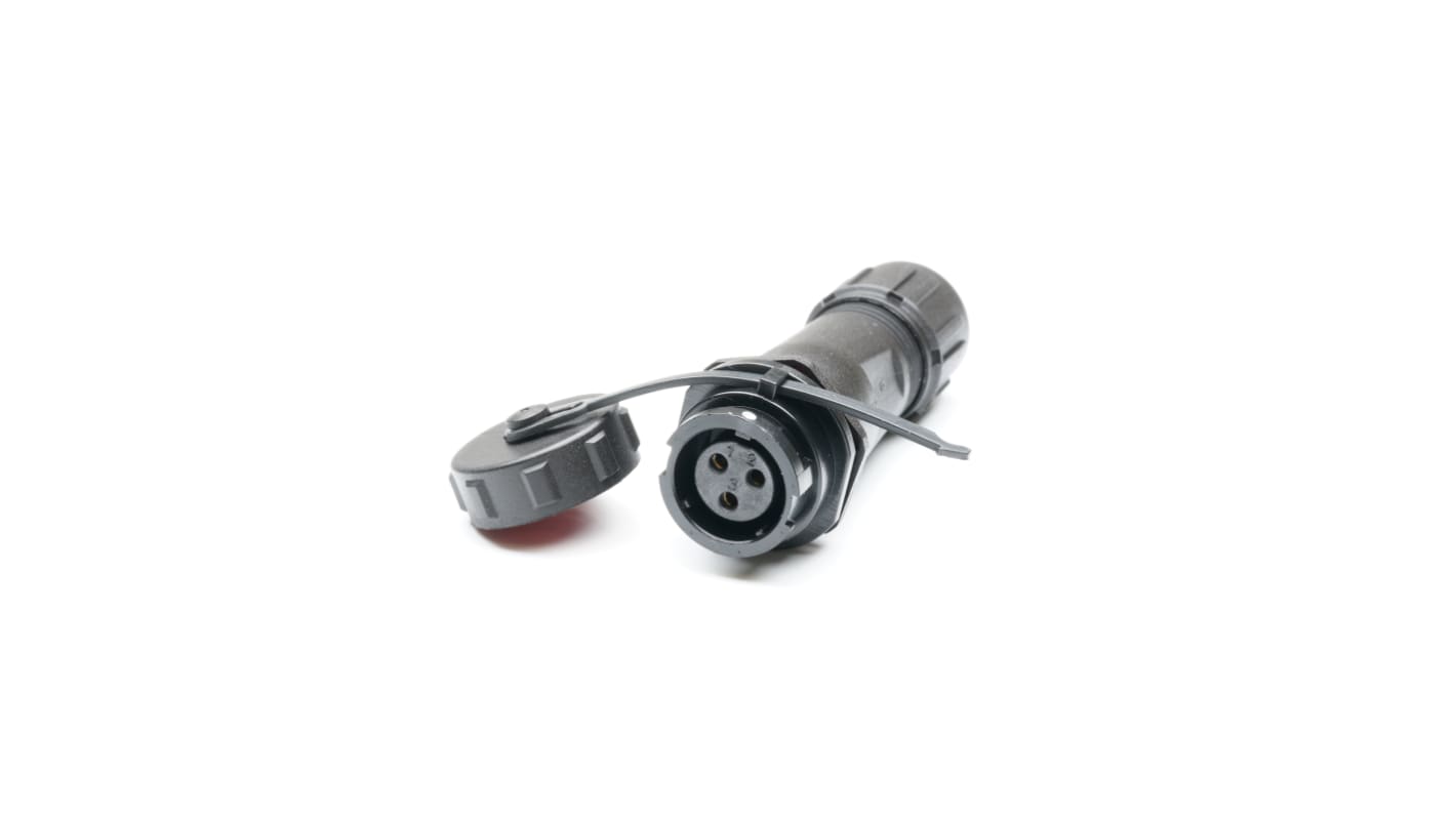 Conector circular RS PRO hembra de 3 vías hembra, montaje aéreo, IP67