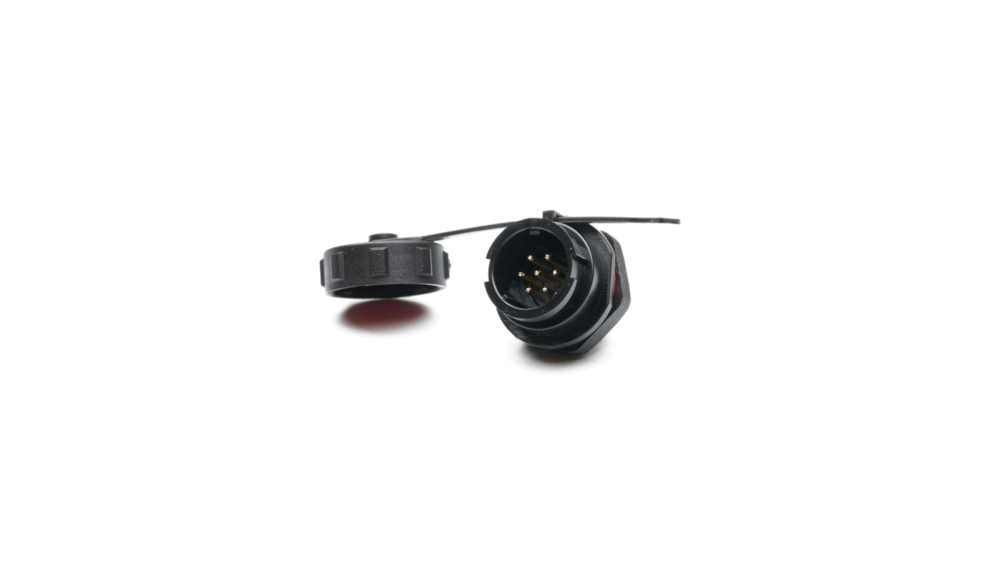 Conector circular RS PRO macho de 7 vías macho, IP67