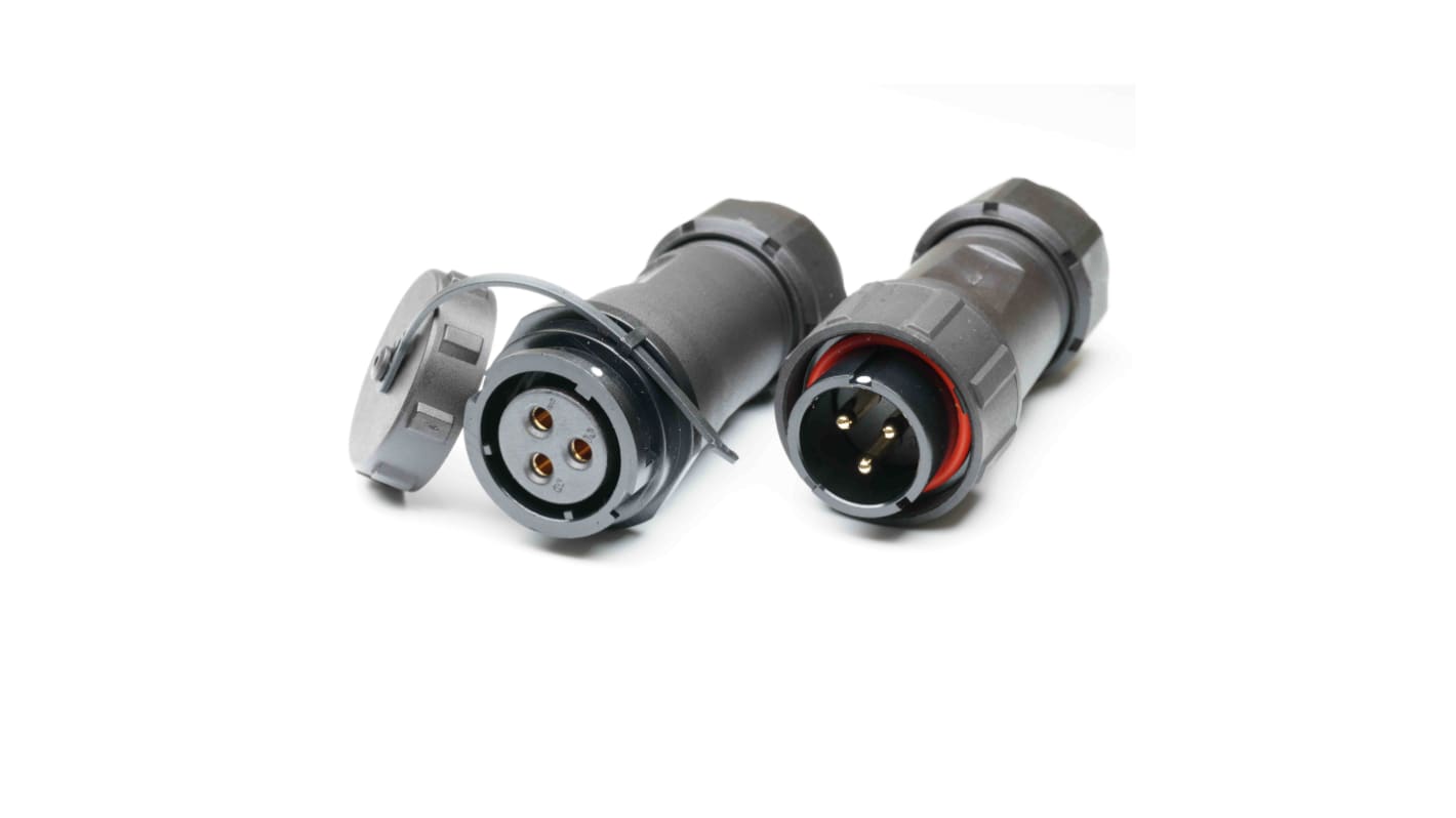 RS PRO Circular Connector, 3 Contacts, Cable Mount, Plug and Socket, Male and Female Contacts, IP67