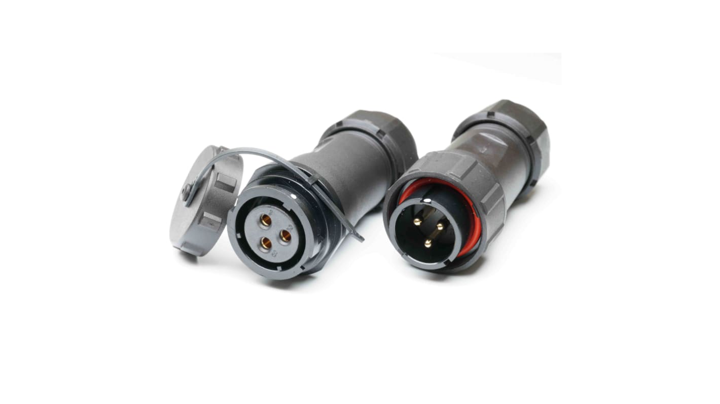 RS PRO Circular Connector, 3 Contacts, Cable Mount, Plug and Socket, Male and Female Contacts, IP67