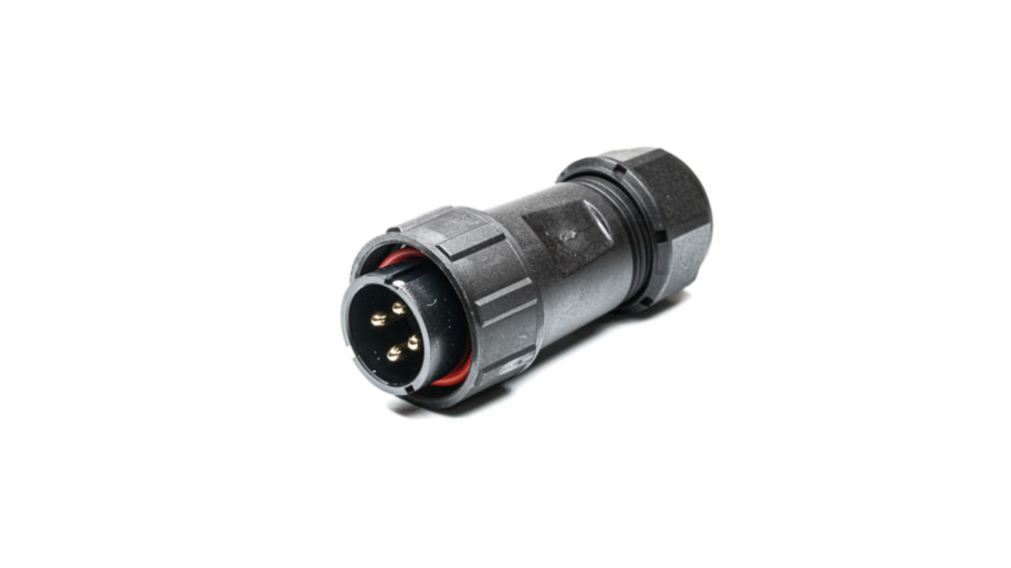 RS PRO Circular Connector, 4 Contacts, Cable Mount, Plug, Male, IP67