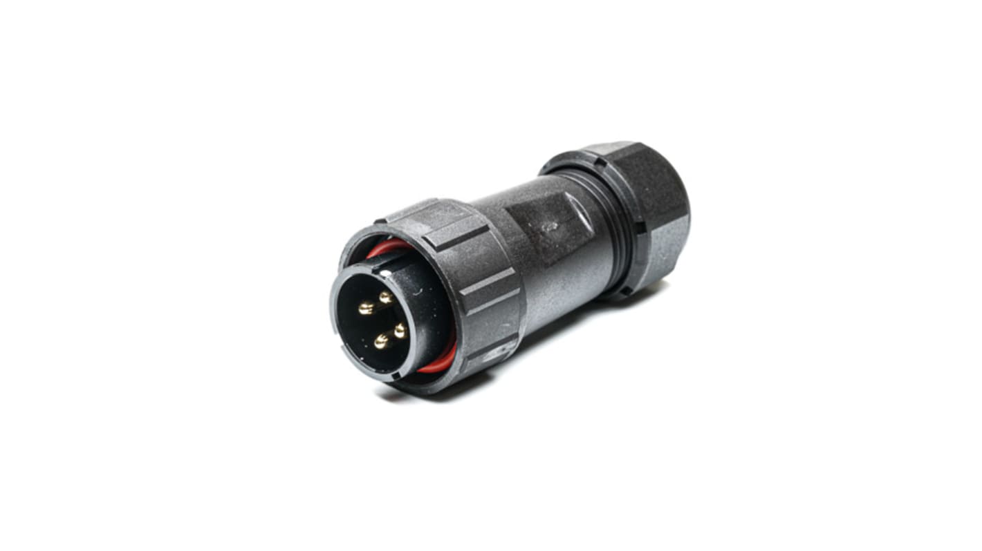 RS PRO Circular Connector, 4 Contacts, Cable Mount, Plug, Male, IP67